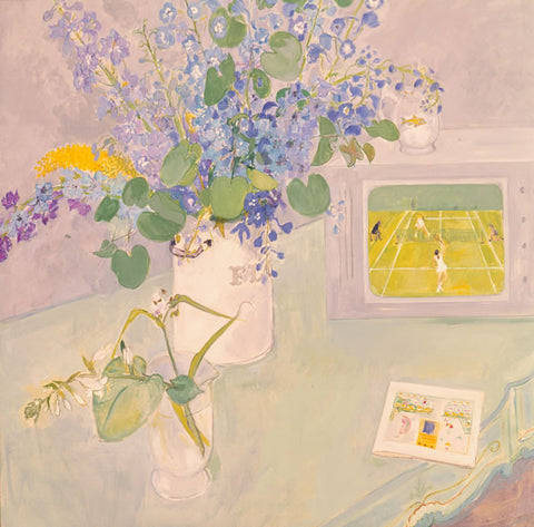 Blue Flowers and Wimbledon